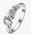 Anello Cuore di Cristallo