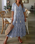Rosalind – Abito lungo boho dalla vestibilità morbida