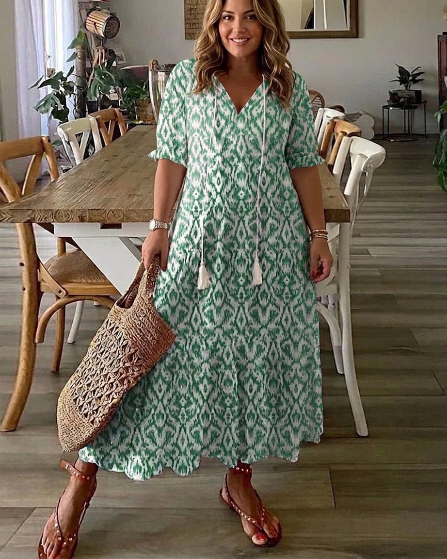 Rosalind – Abito lungo boho dalla vestibilità morbida