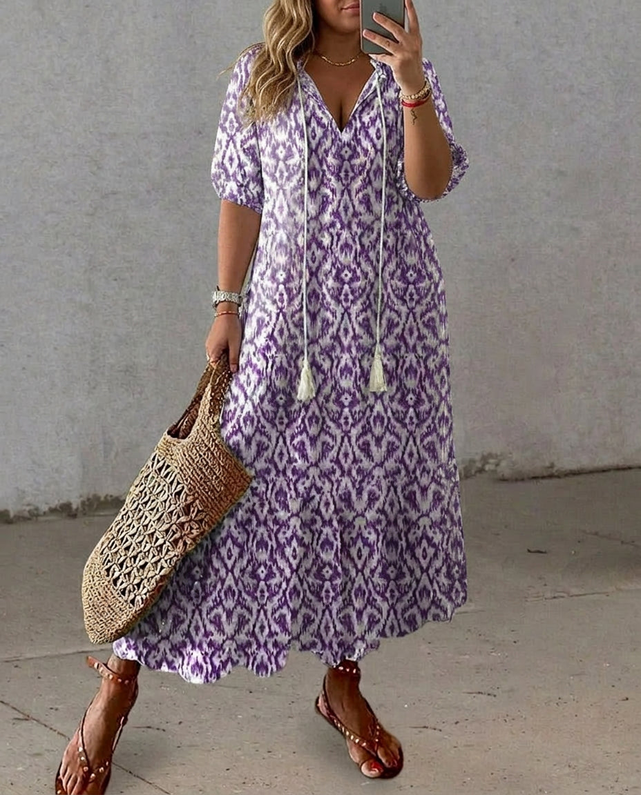 Rosalind – Abito lungo boho dalla vestibilità morbida
