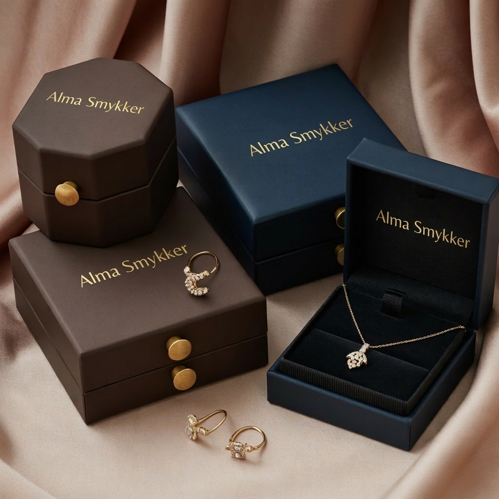 Set di collana e orecchini in oro con cristallo blu