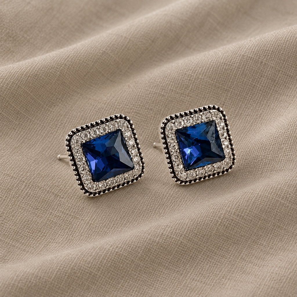 Orecchini in Argento con Zaffiri Unici
