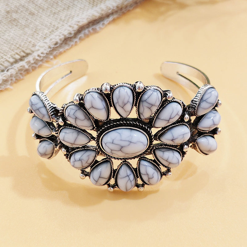 Bracciale Vintage Bohemien Etnico Turchese