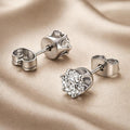 Orecchini in zirconia e oro bianco