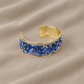 Oro Bracciale con Zaffiri Blu