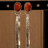 Orecchini Boho Chic in Onice Vintage
