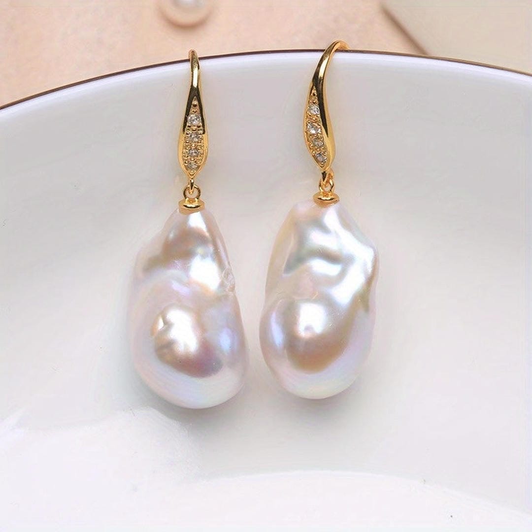 Orecchini a Goccia con Perle Barocche