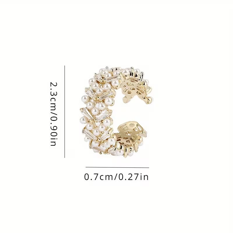 Anello Premium Foglia di Perla