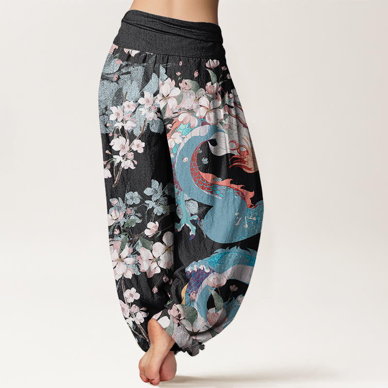 Belloure™ - Pantaloni Drago & Fiori di Ciliegio