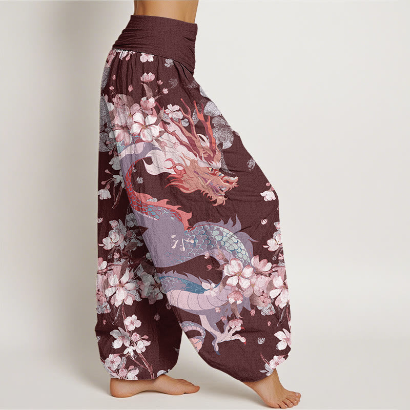 Belloure™ - Pantaloni Drago & Fiori di Ciliegio