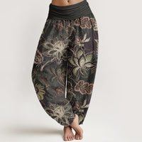 Roseline™ - Pantaloni Harem in Cotone Floreale