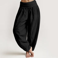 Veloura™ - Pantaloni Harem Neri