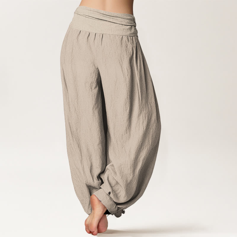 Avalisse™ - Pantaloni Harem in Cotone Puro