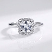 ANELLO HALO IN ZIRCONIA ARGENTO