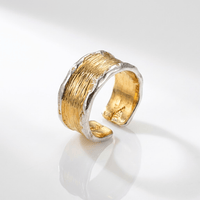 Zelia™ - Anello bicolore in oro e argento