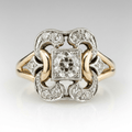 Luce™ - Anello Retrò con Diamante Scolpito