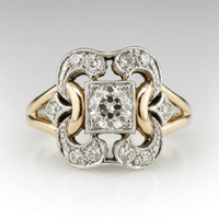 Luce™ - Anello Retrò con Diamante Scolpito
