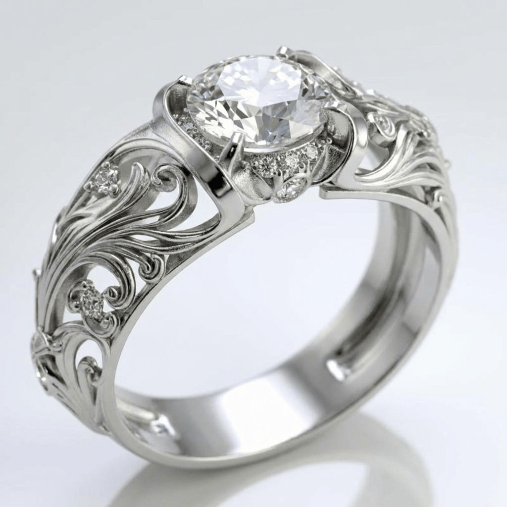 Velia™ - Anello Eleganza Vintage in Argento