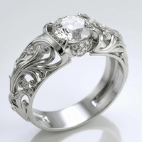 Velia™ - Anello Eleganza Vintage in Argento