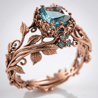 Lara™ - Anello in Oro Rosa della Foresta Incantata