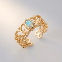 Viora™ - Anello Regolabile con Ali Celestiali in Opalina Rosa
