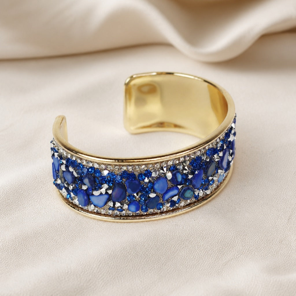 Oro Bracciale con Zaffiri Blu