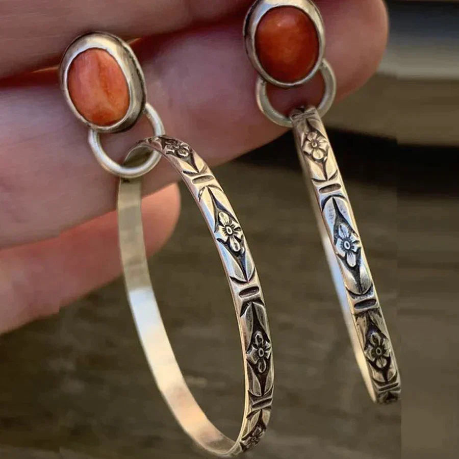 Orecchini Vintage in Onice Boho
