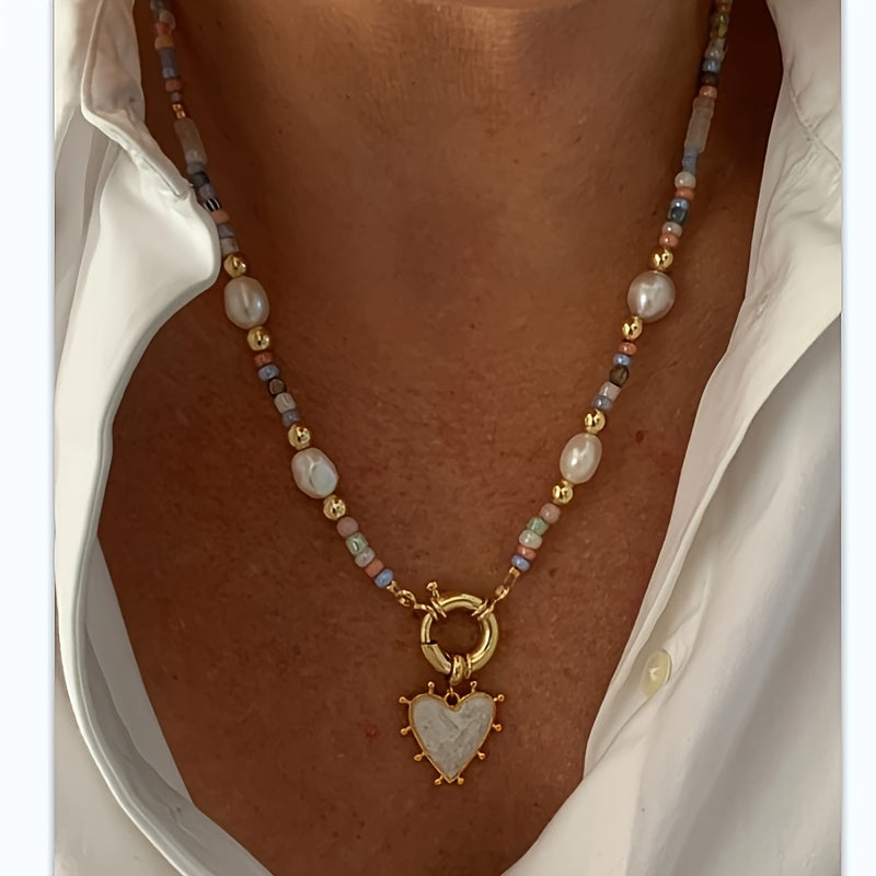 Collana a Cuore Colorato Bohemien