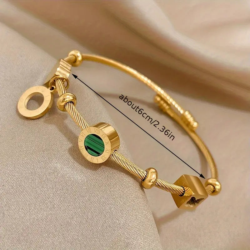 Elore™ - Bracciale con smeraldo