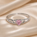 Rosalie: Anello in oro bianco con zirconia a cuore