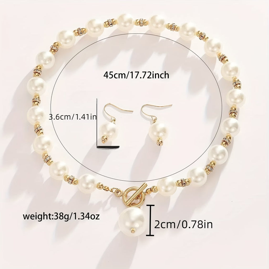 Set di Collane di Perle Chunky
