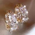 Orecchini a Goccia Vintage Boho in Zirconia Cubica Trasparente