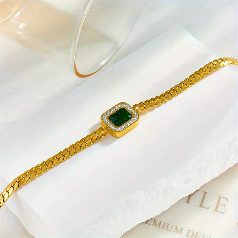 Orave™ - Bracciale con smeraldo