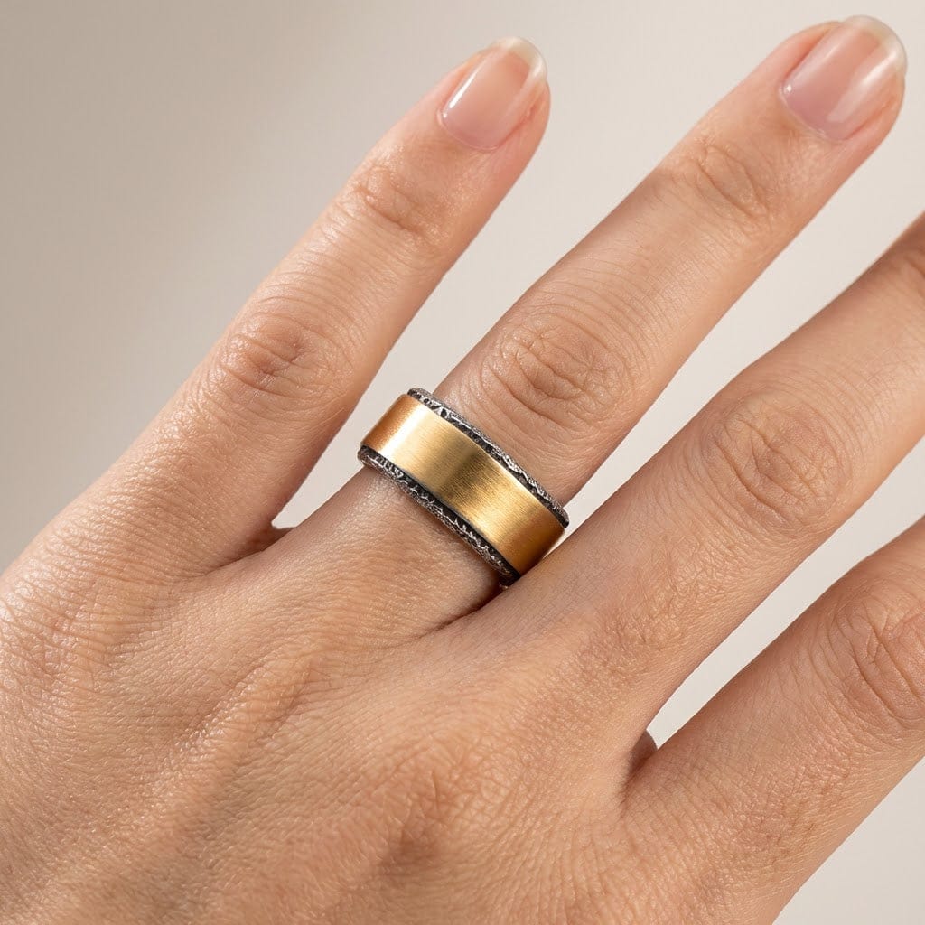 Niva™ - Anello rustico bicolore