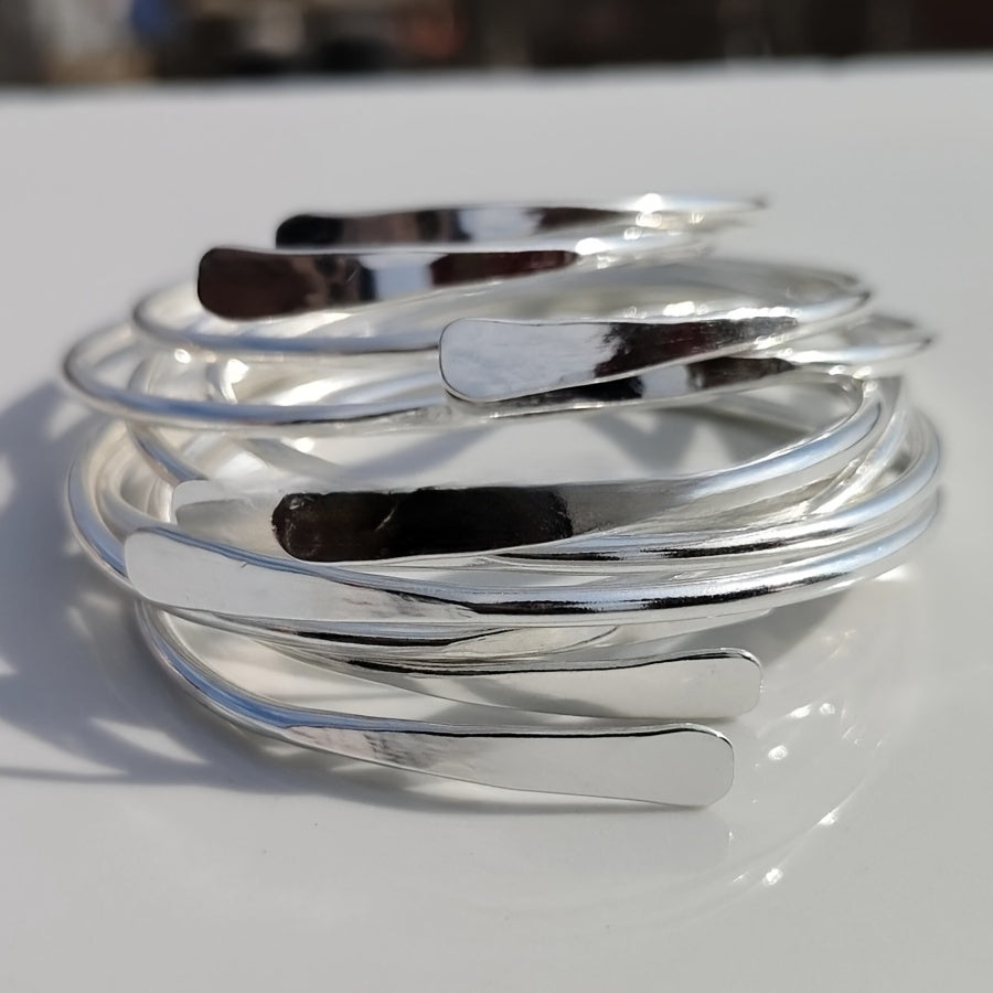 Bracciale Vintage Bohemien a Cuffia Larga Impilabile