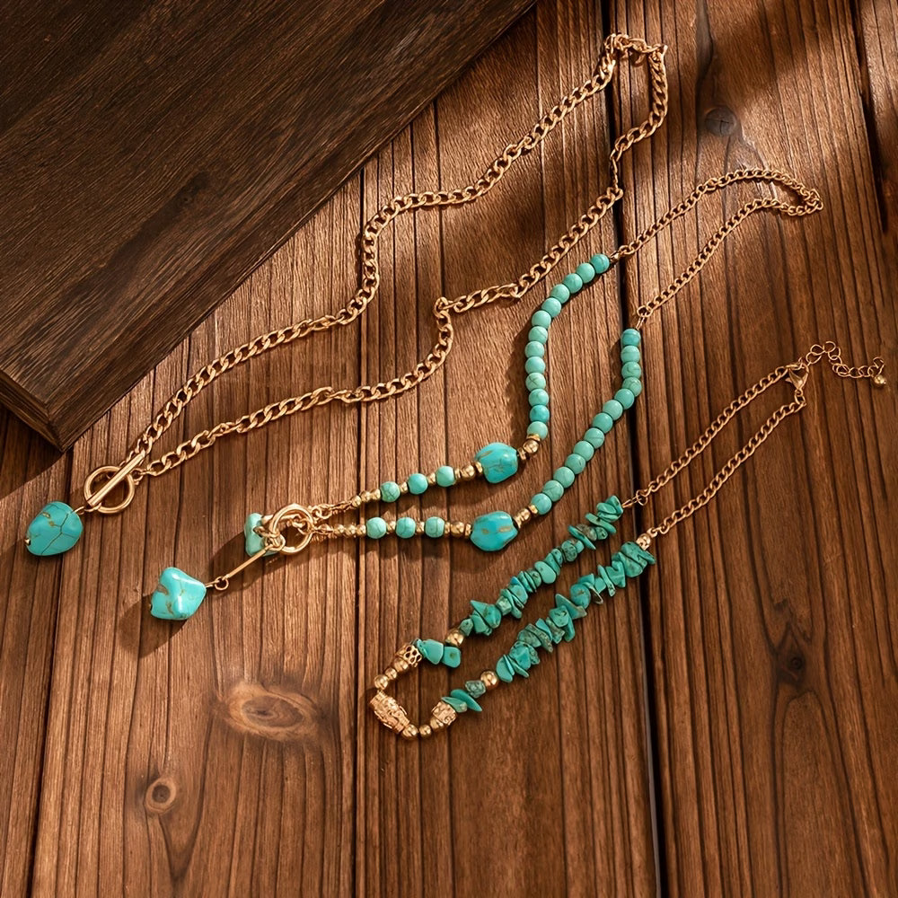Collana di Perle Turchesi