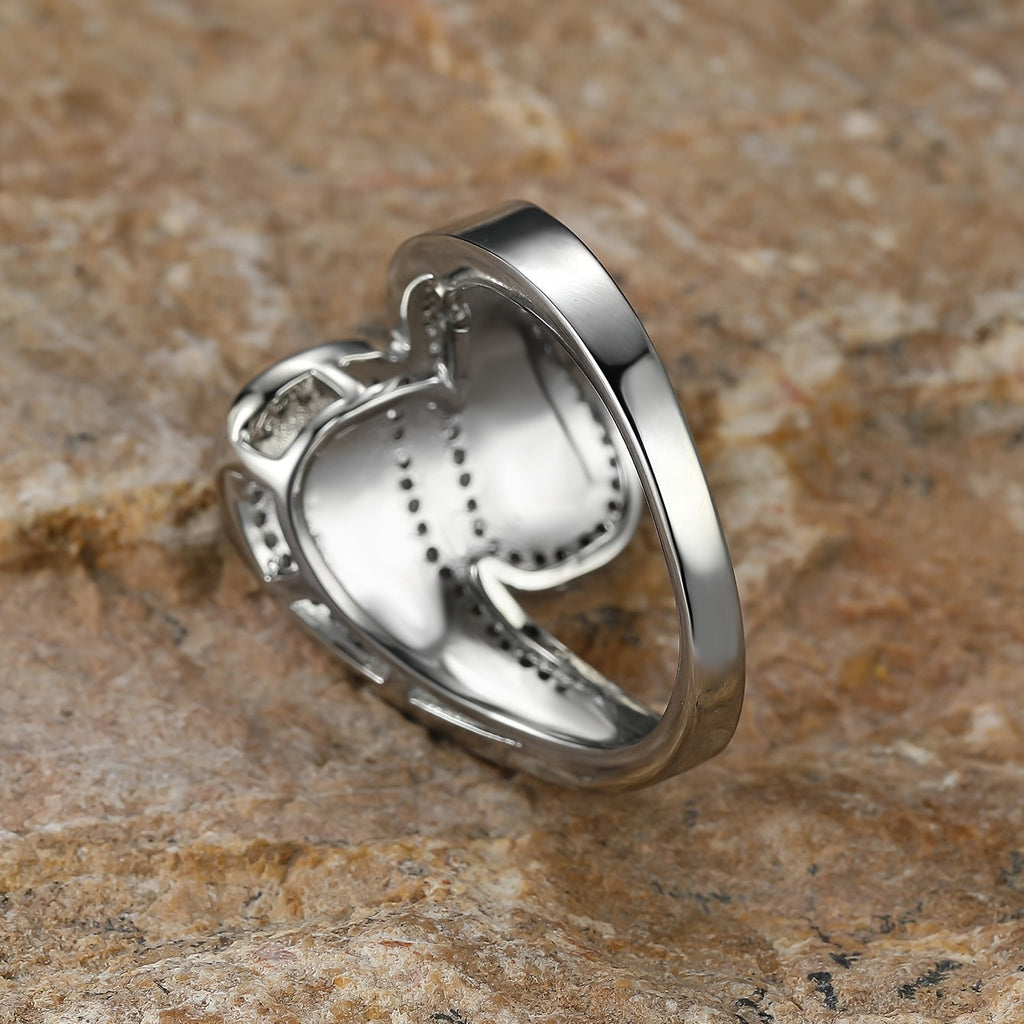 Anello Vintage Boho in Pietra Opale Bianca