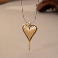 Collana con Pendente a Cuore Minimalista Bohemien