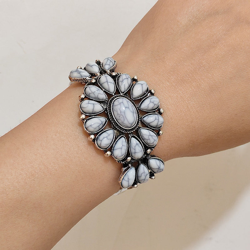 Bracciale Vintage Bohemien Etnico Turchese