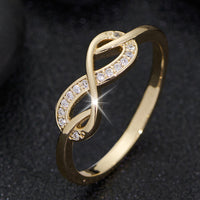 Anello Infinito in Cristallo Lysette | Oro