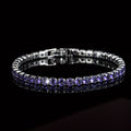 Braccialetto Tennis in Cristallo Zirconia Viola Boho
