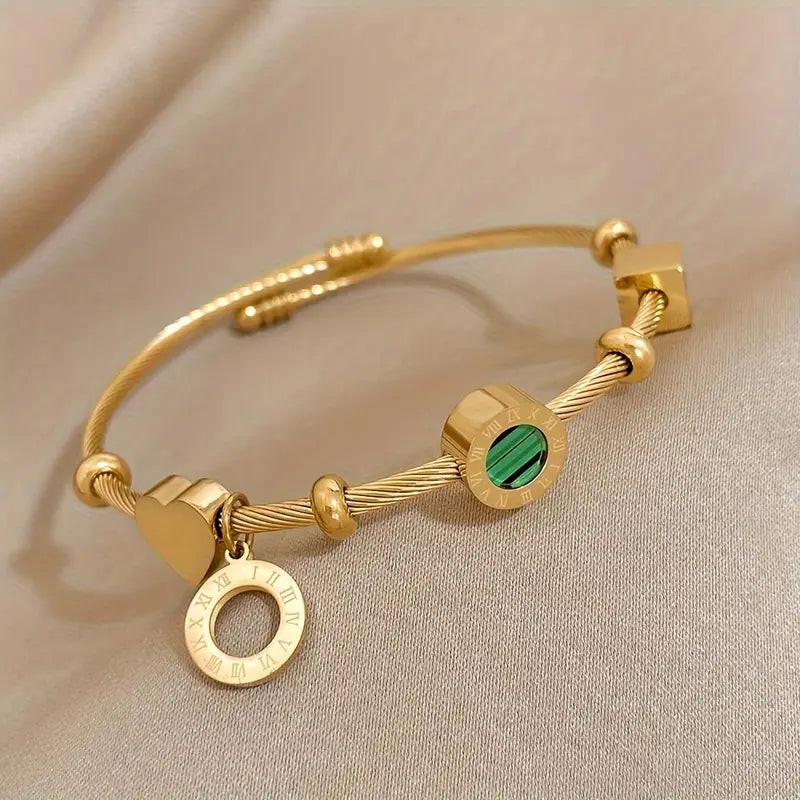 Elore™ - Bracciale con smeraldo