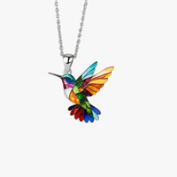 Collana con Uccello Colorato