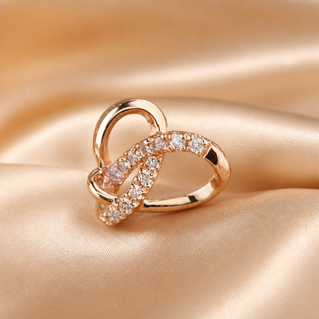 Orecchini Geometrici a Perno in Zirconia e Oro Bianco