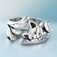 Anello Cat Vintage Argento