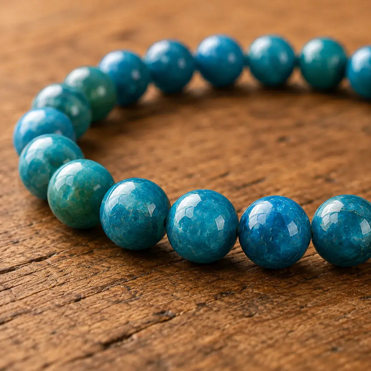 Braccialetto in Apatite Blu per Chiarezza, Motivazione e Espressione di Sé