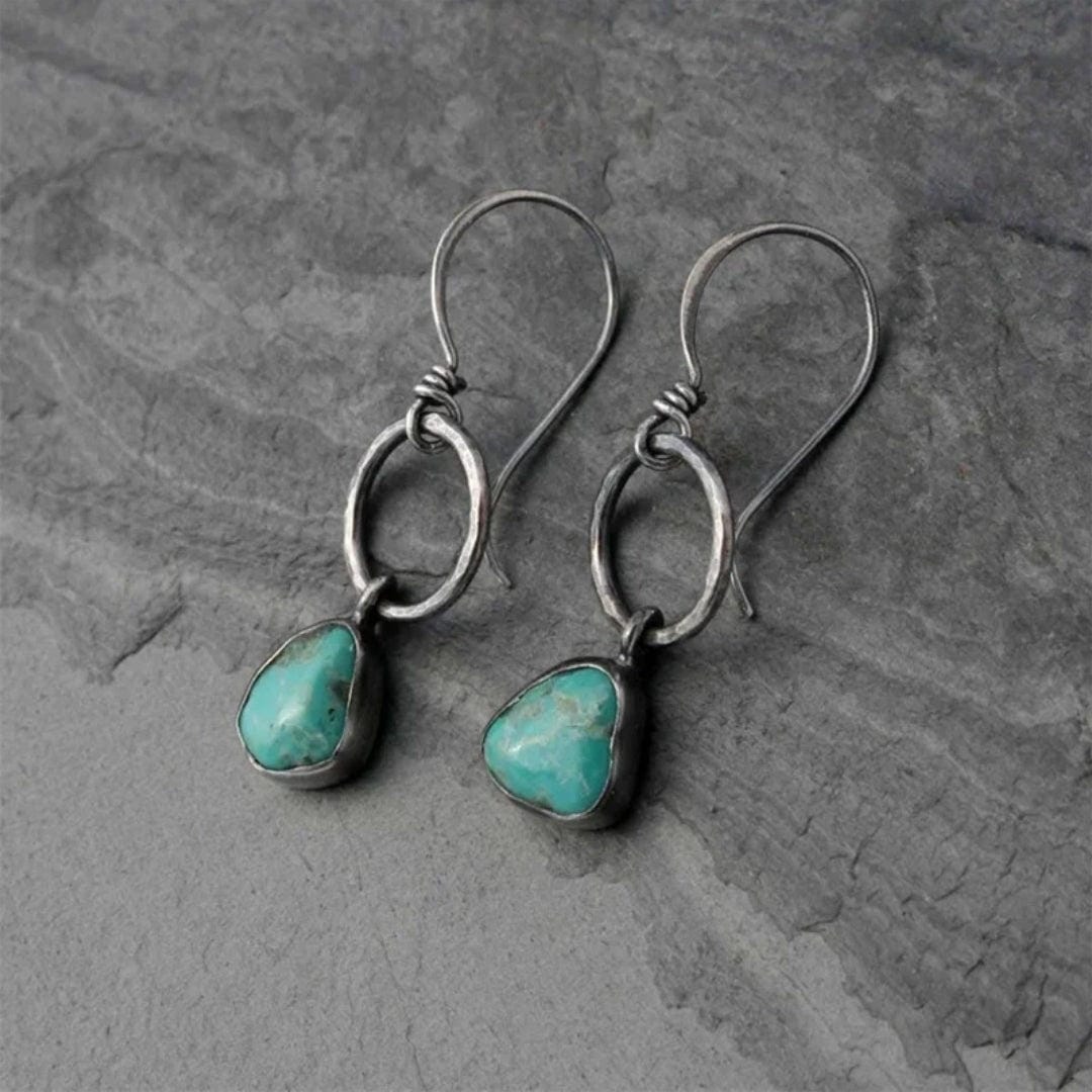 Sveva™ - Orecchini Vintage in Argento con Turchese