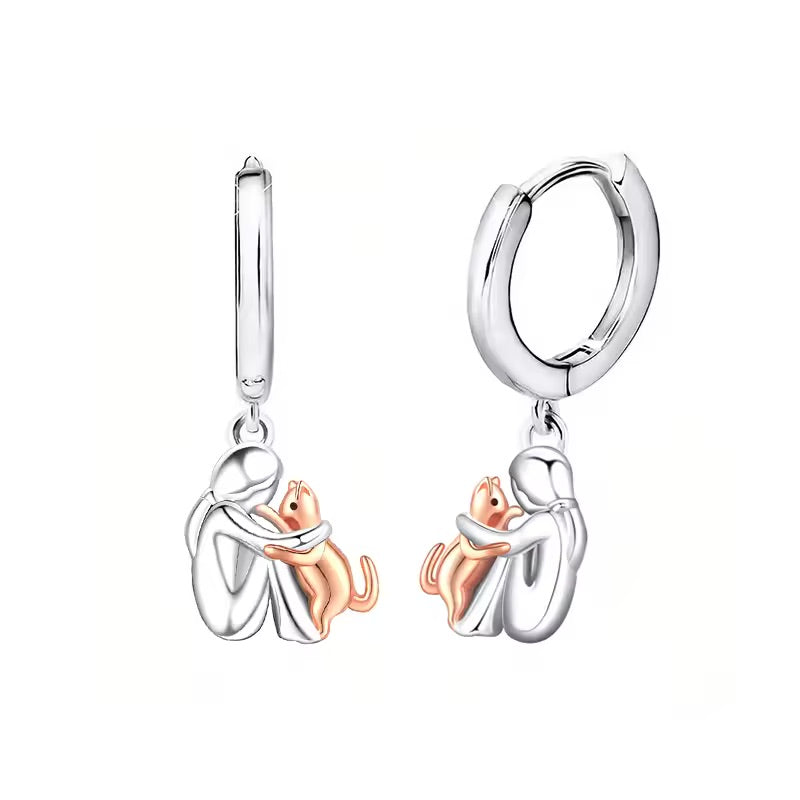 Collana con Pendente a Forma di Gatto con Orecchini in Omaggio – Offerta a Tempo Limitato