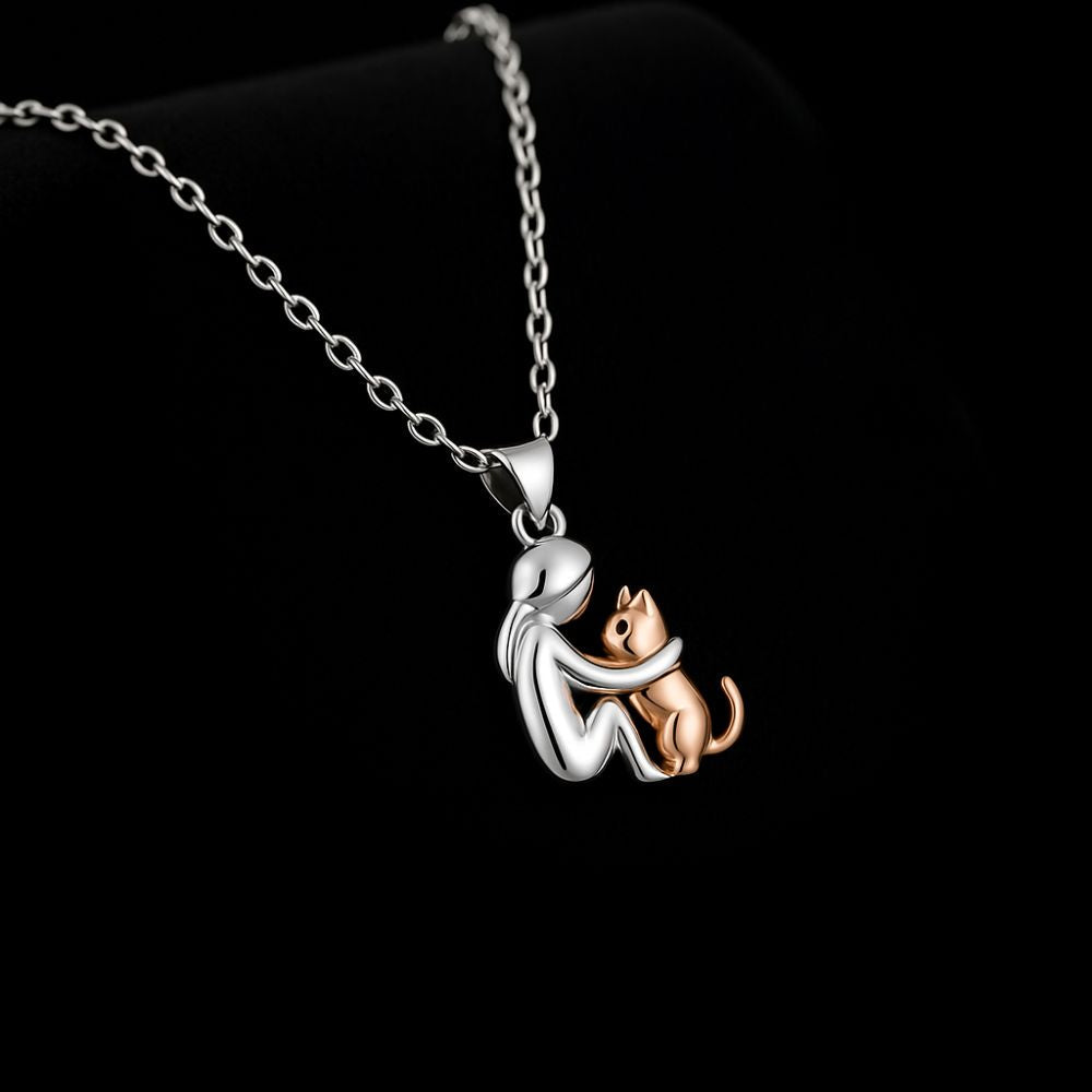 Collana con Pendente a Forma di Gatto con Orecchini in Omaggio – Offerta a Tempo Limitato