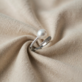 Anello Aperto a Bracciale con Perla